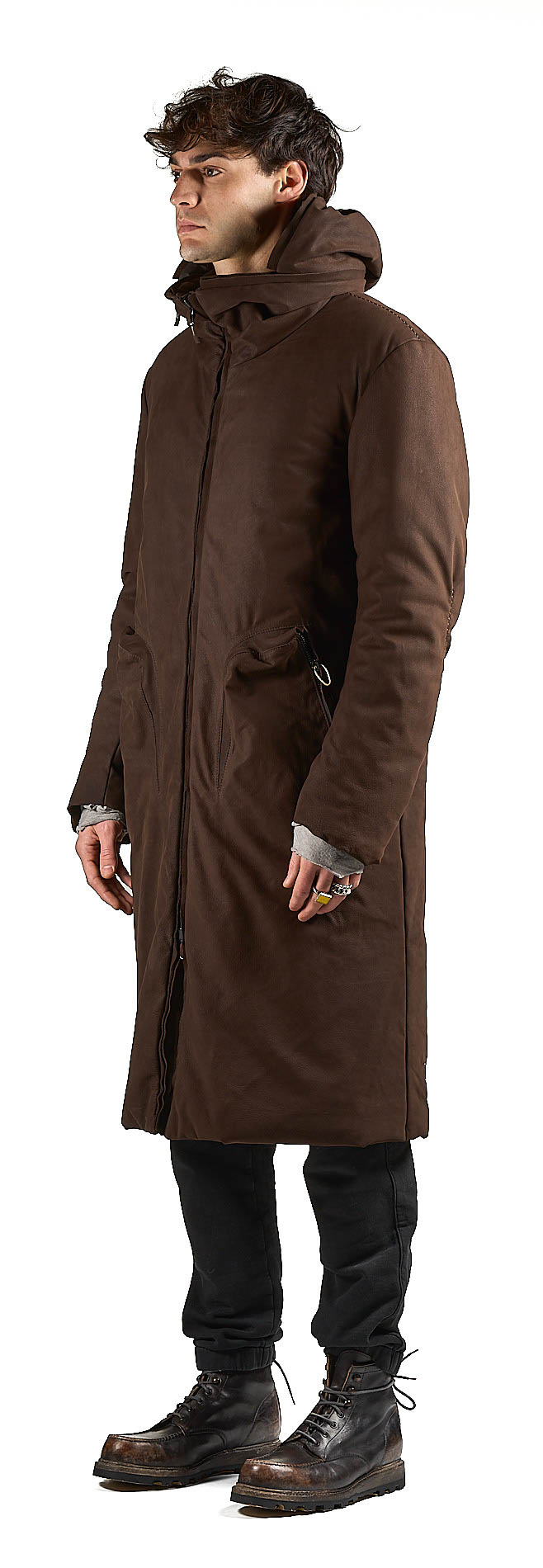 DANIELE BASTA LEATHER AND SILVER JACKET